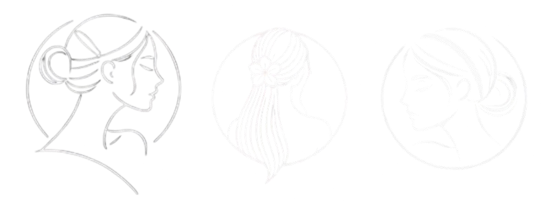 Trois femmes avec des pinces a cheveux différentes
