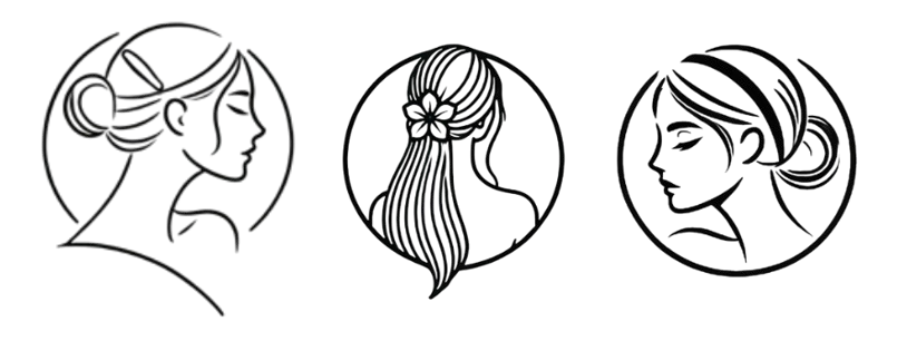 Trois femmes avec des pince à cheveux