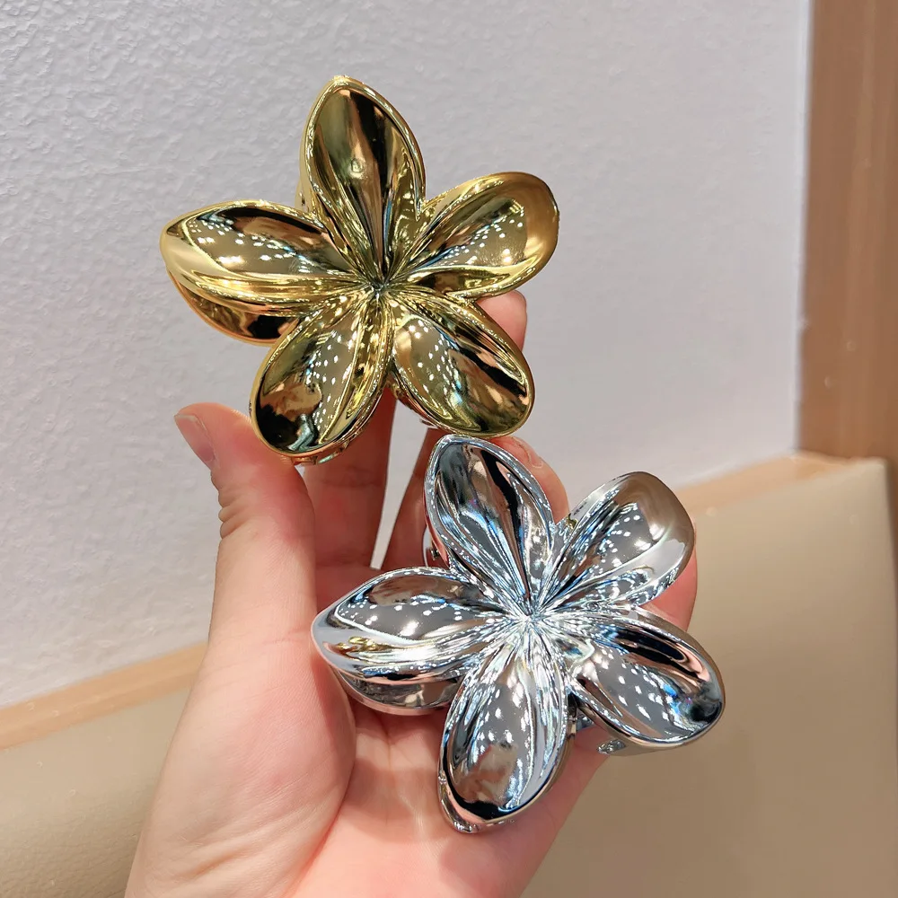 pince cheveux fleur hawaïenne leopard