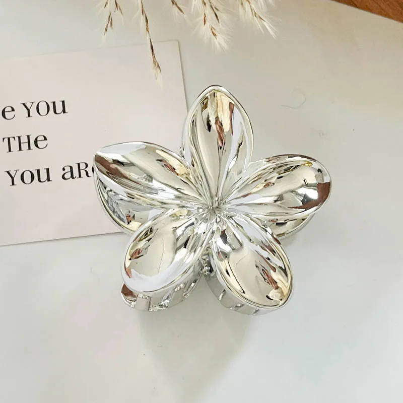 pince cheveux fleur hawaïenne leopard