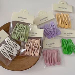 barrette à cheveux colorée (lot de 5)