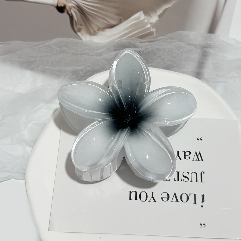 pince cheveux fleur hawaïenne leopard