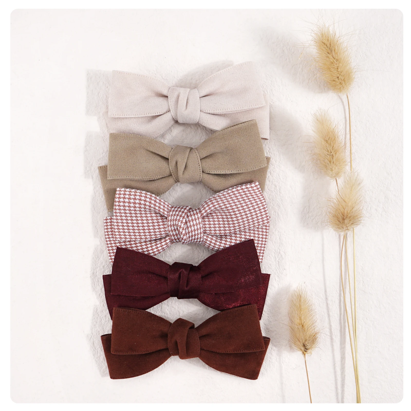 pince noeud couleur d'automne (lot de 8)