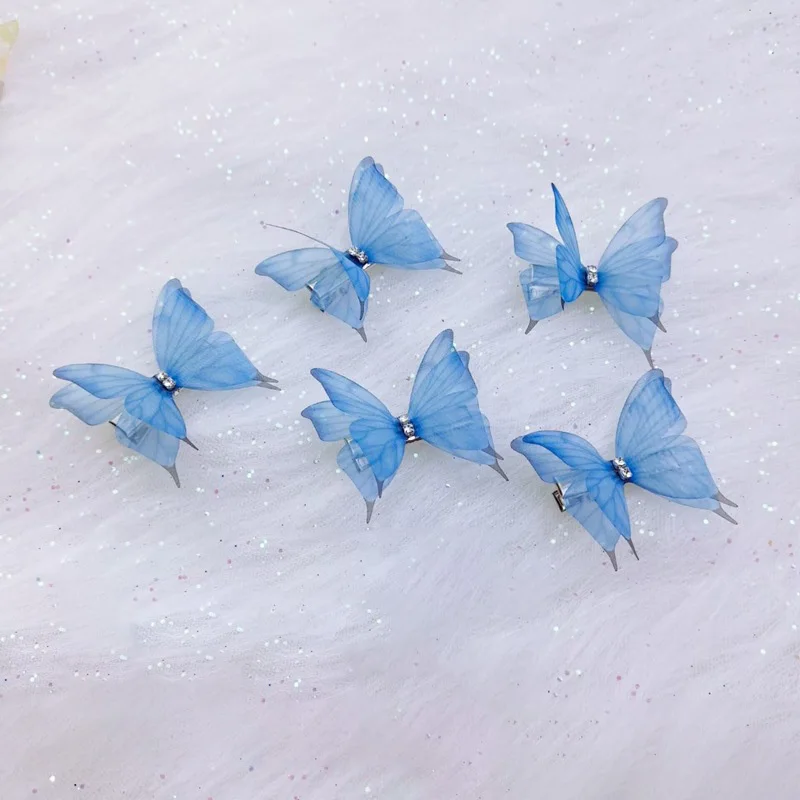 petite pince cheveux papillon (lot de 5)