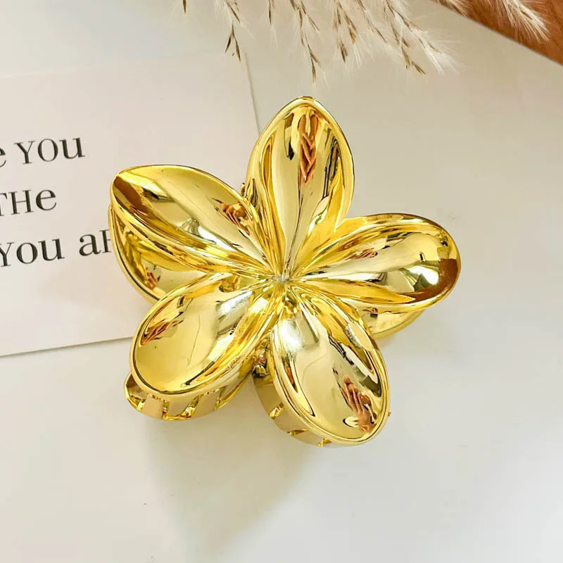 pince cheveux fleur hawaïenne leopard