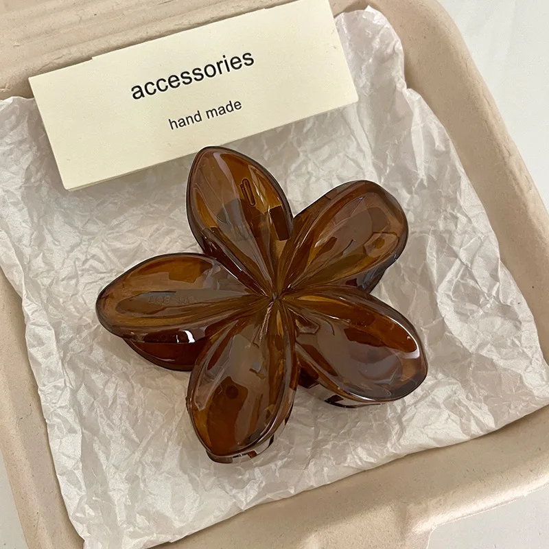 pince cheveux fleur hawaïenne leopard