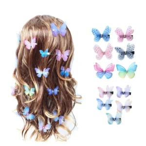 petite pince cheveux papillon (lot de 5)