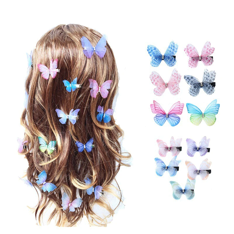 petite pince cheveux papillon (lot de 5)