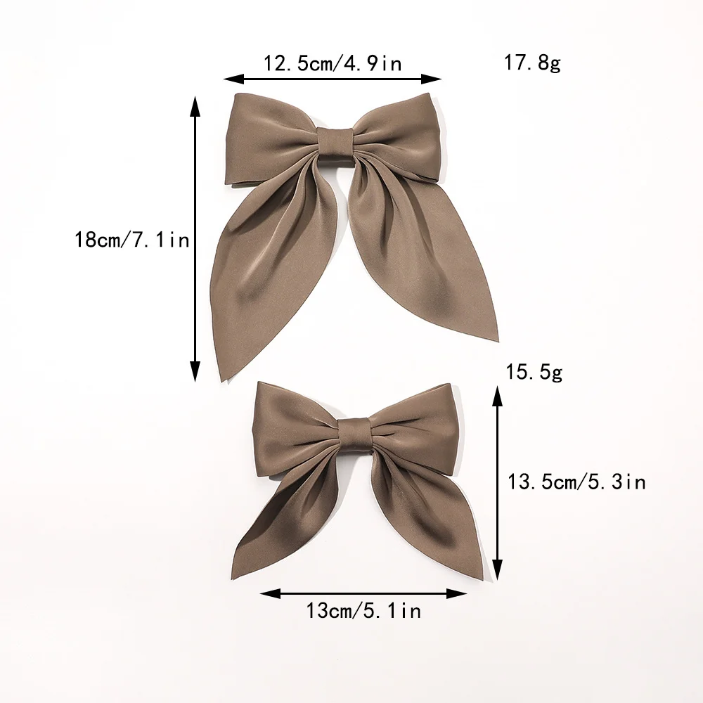 pince cheveux noeud en satin