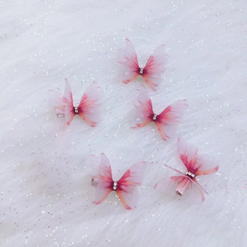 petite pince cheveux papillon (lot de 5)