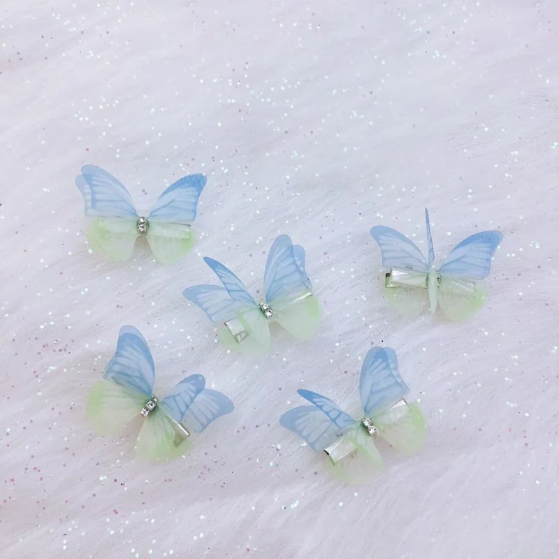 petite pince cheveux papillon (lot de 5)