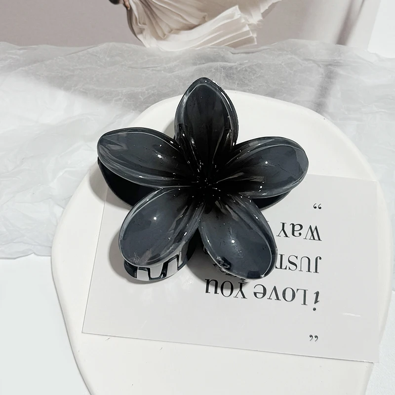 pince cheveux fleur hawaïenne leopard