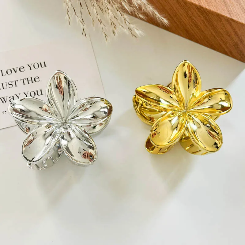 pince cheveux fleur hawaïenne leopard