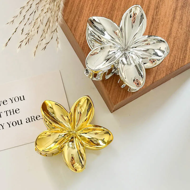 pince cheveux fleur hawaïenne leopard