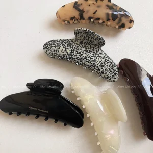 pince cheveux crabe en acétate