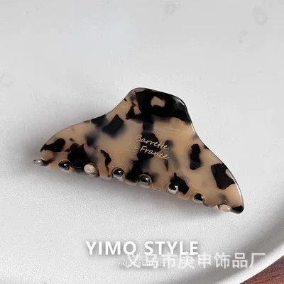 pince cheveux crabe en acétate