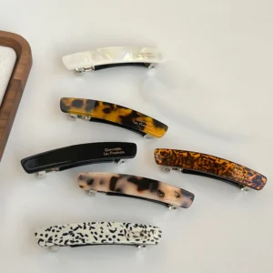 barrette à cheveux léopard fine