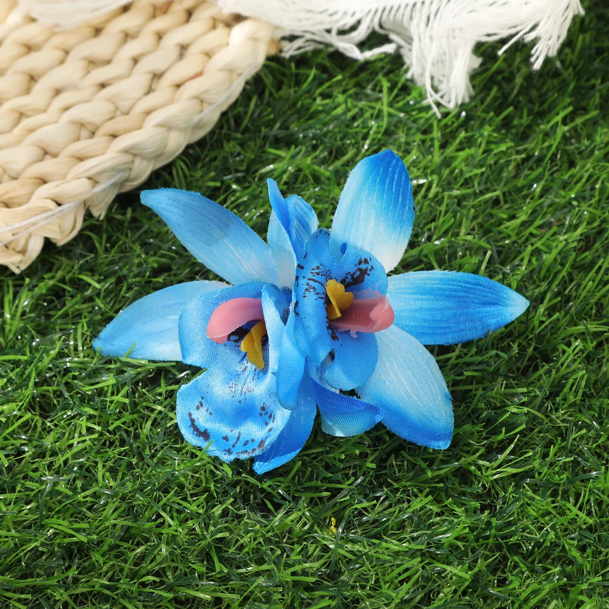 barrette cheveux femme fleur orchidée