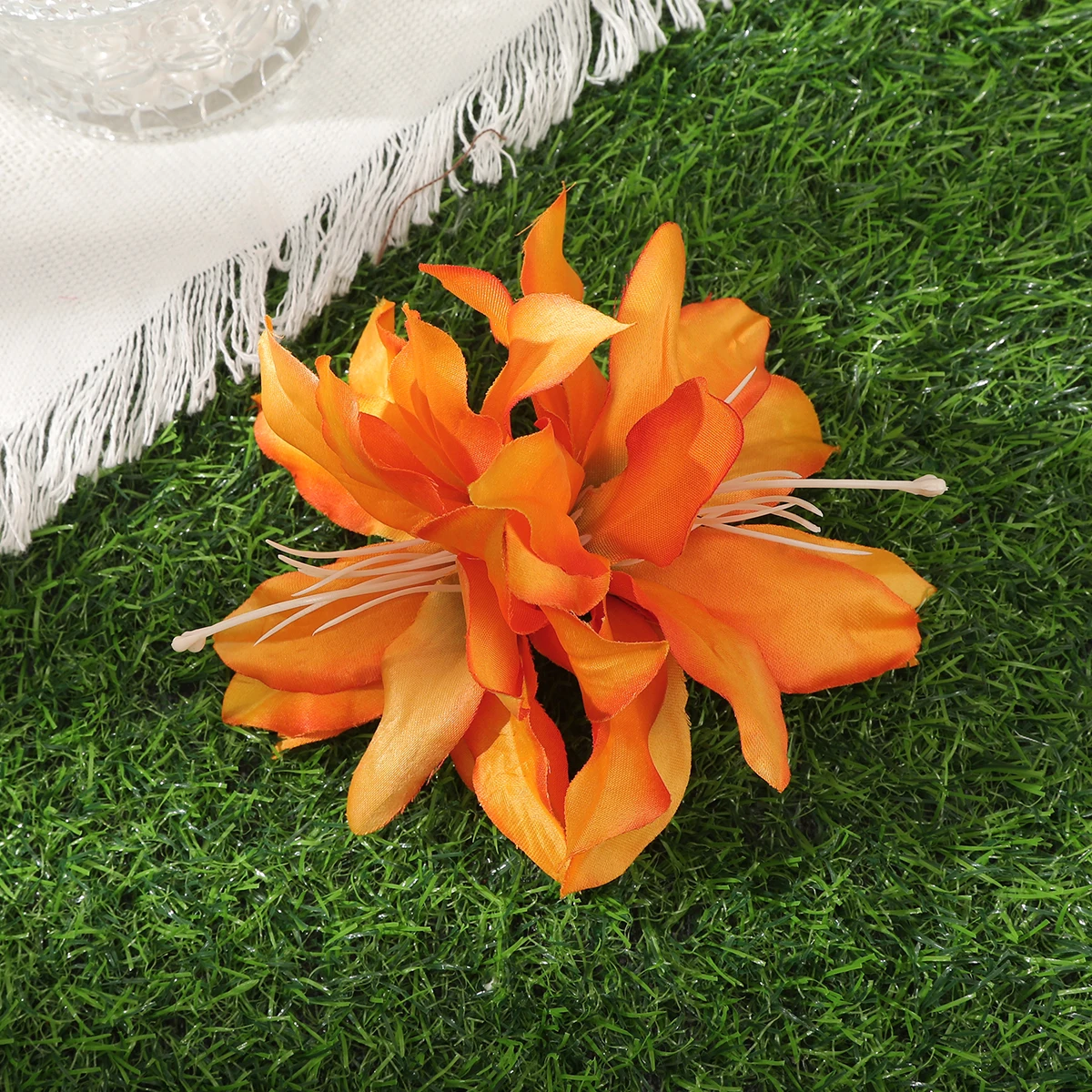 barrette cheveux femme fleur orchidée