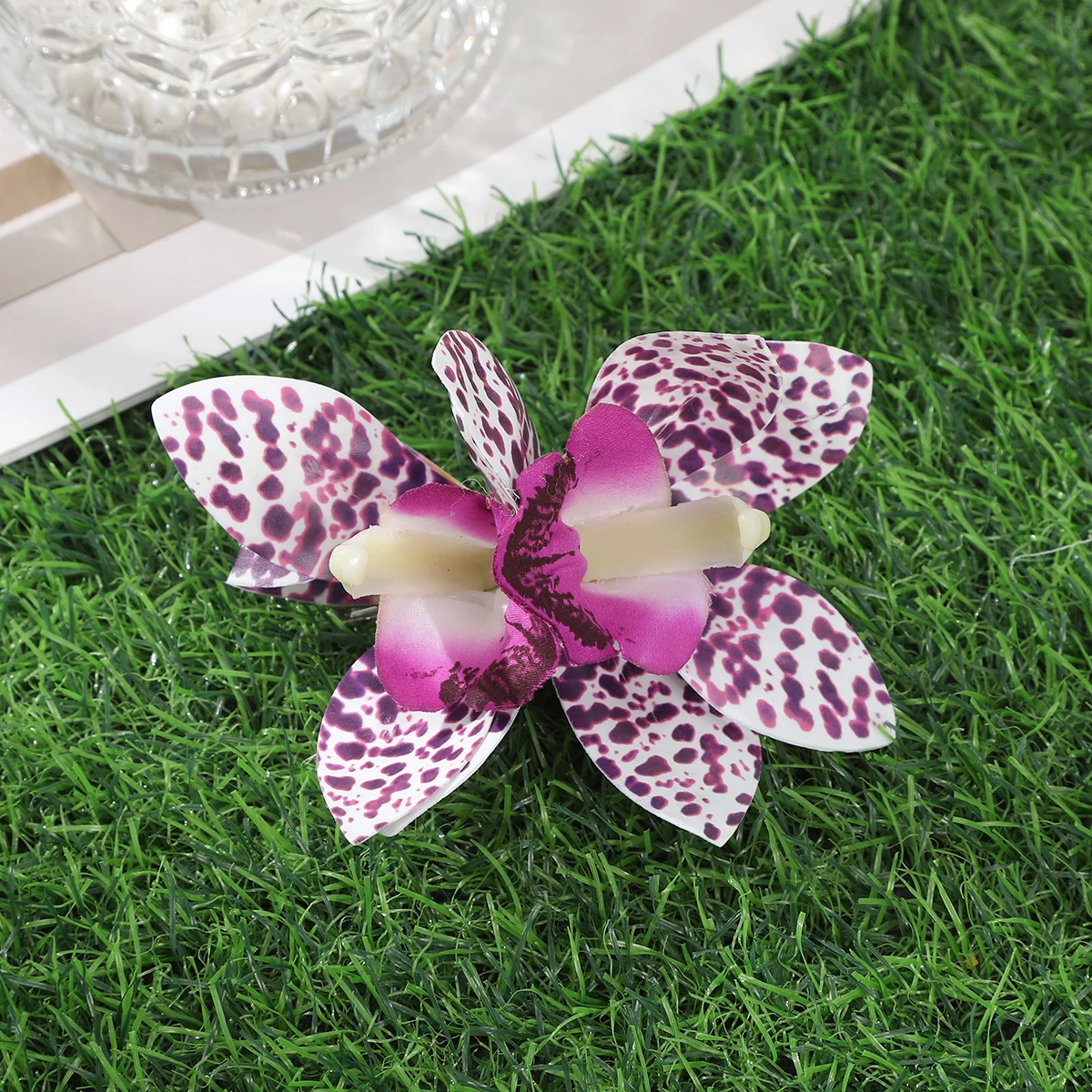barrette cheveux femme fleur orchidée