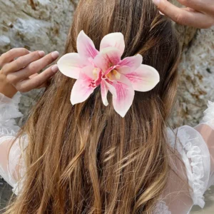 barrette cheveux femme fleur orchidée