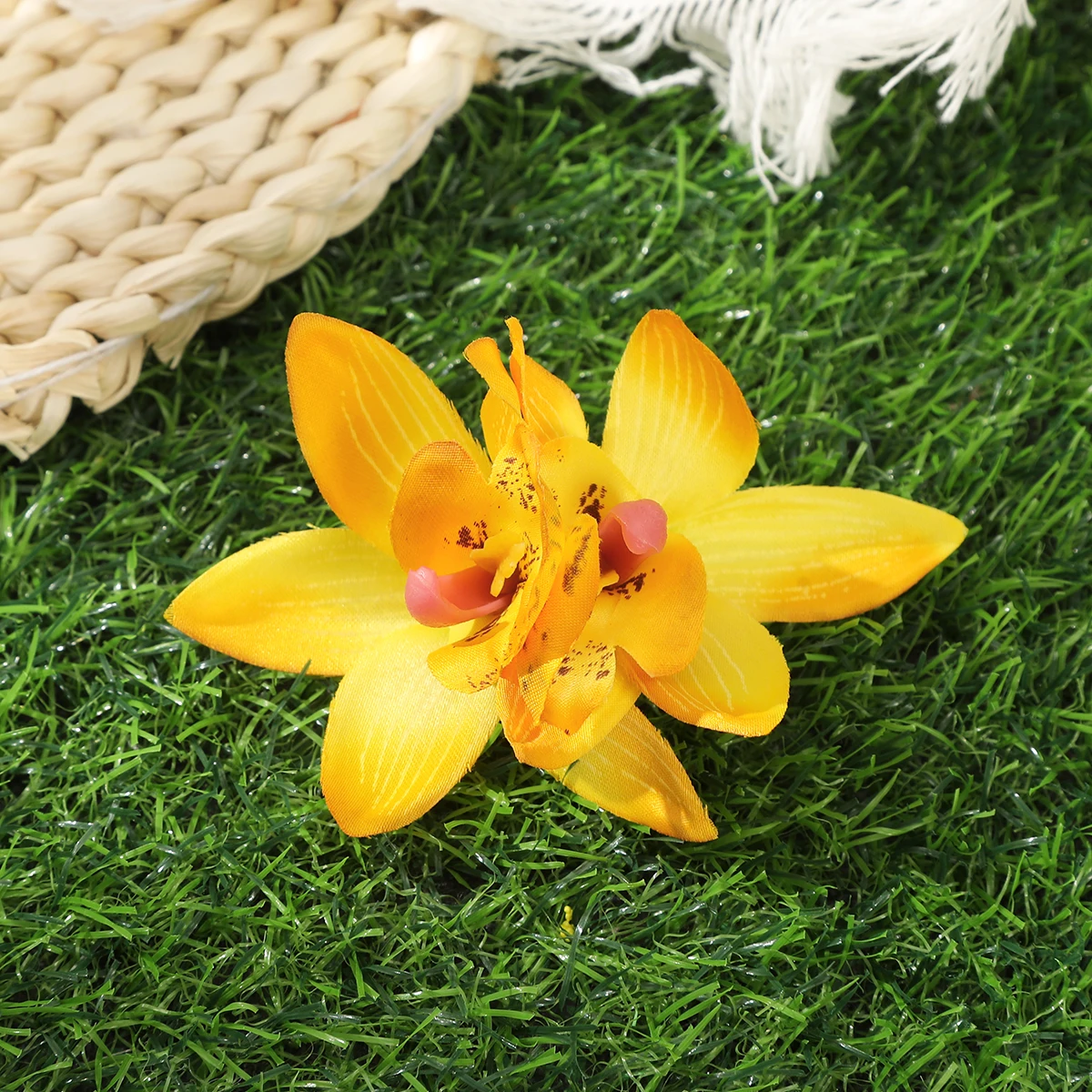 barrette cheveux femme fleur orchidée