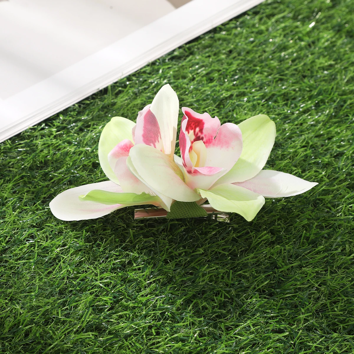 barrette cheveux femme fleur orchidée