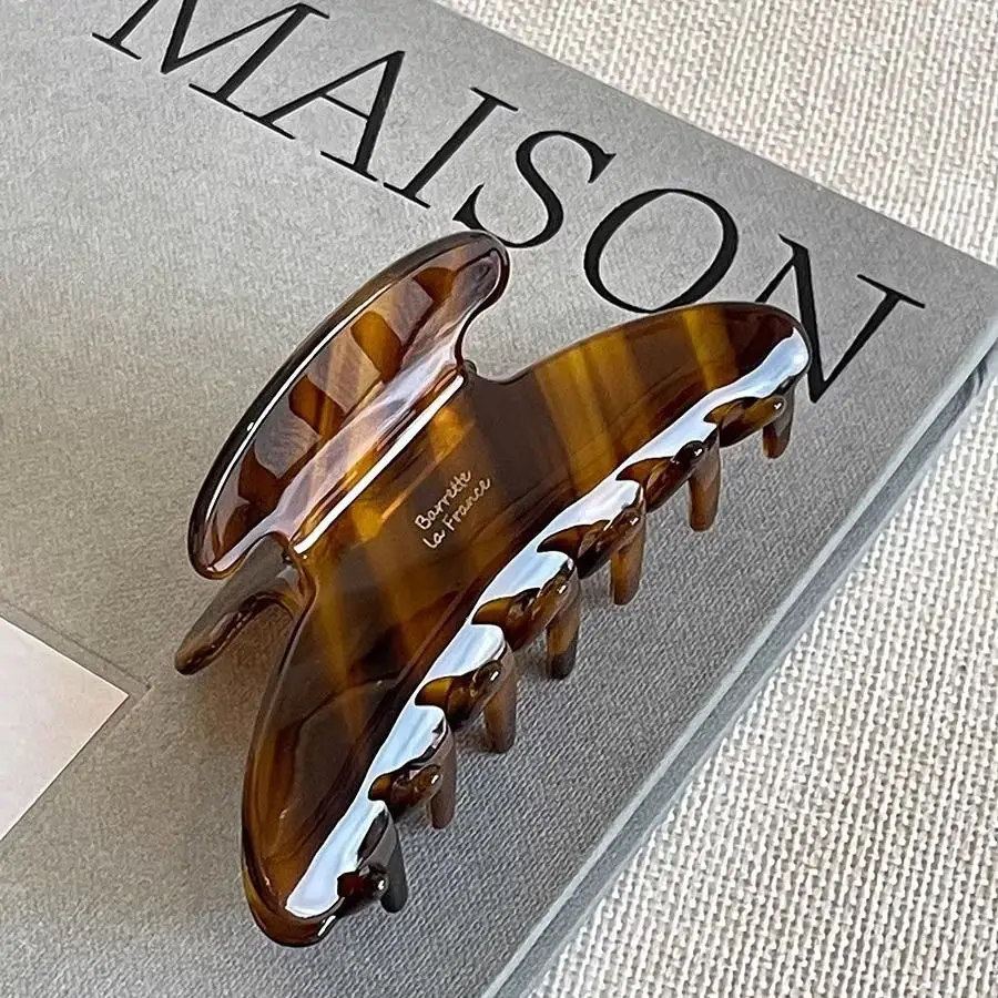 pince cheveux crabe en acétate