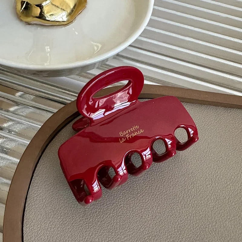 petite pince à cheveux en acétate de haute qualité style parisien