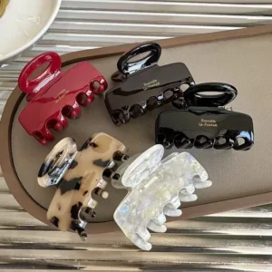 pince à cheveux crabe 5,5cm en acétate accessoire femme