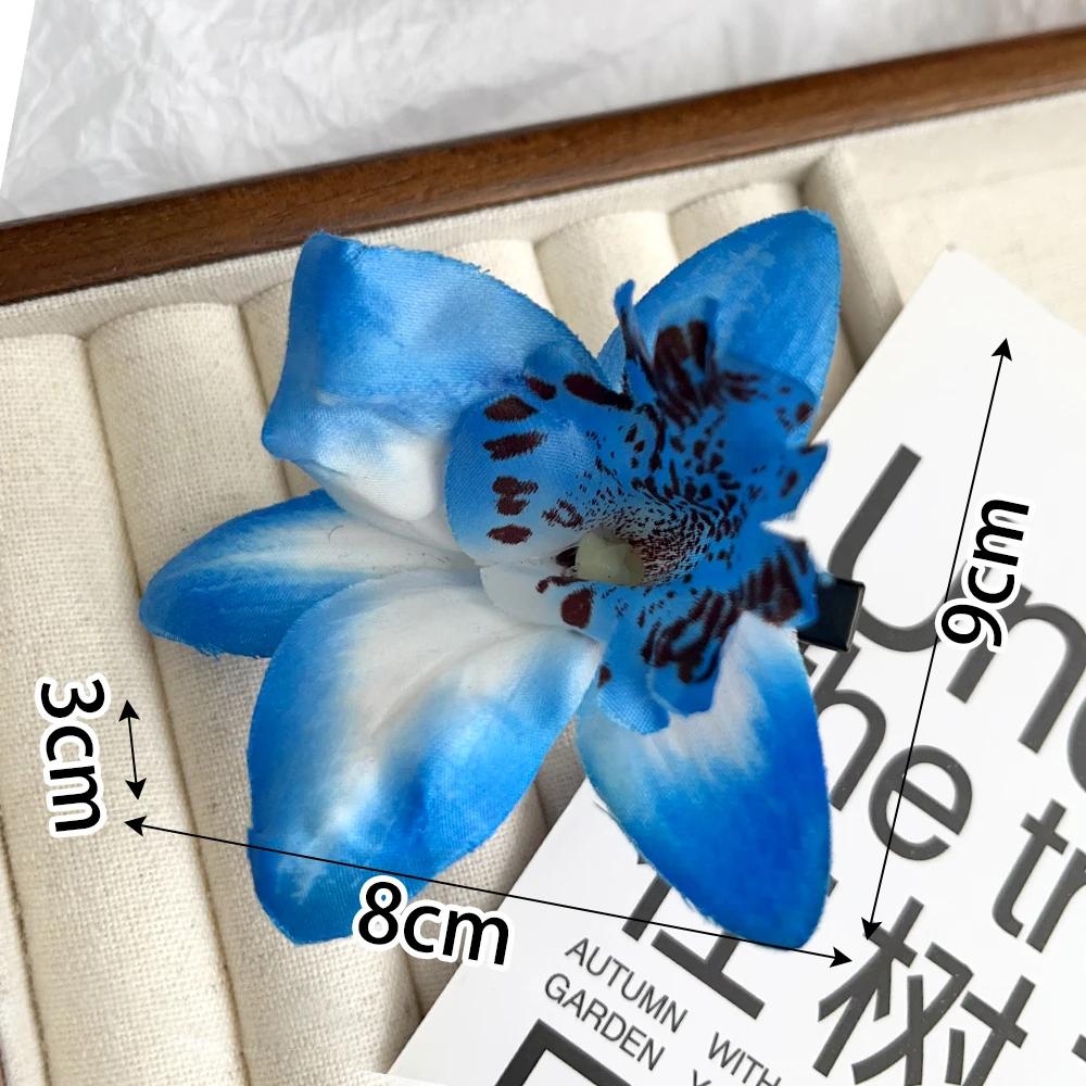 pince à cheveux fleur orchidée tropicale accessoire mariage plage