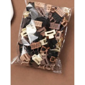 lot de 10 30 mini pinces crabes pour cheveux couleurs nudes et neutres