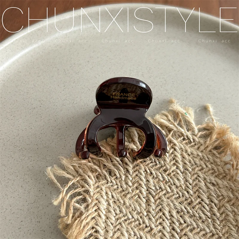 petite pince à cheveux en acétate de haute qualité style parisien