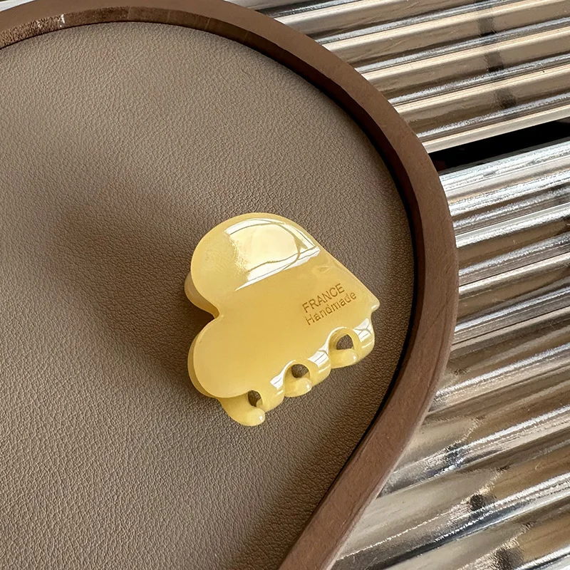 petite pince à cheveux en acétate de haute qualité style parisien