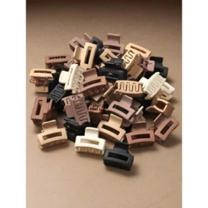 lot de 10 30 mini pinces crabes pour cheveux couleurs nudes et neutres