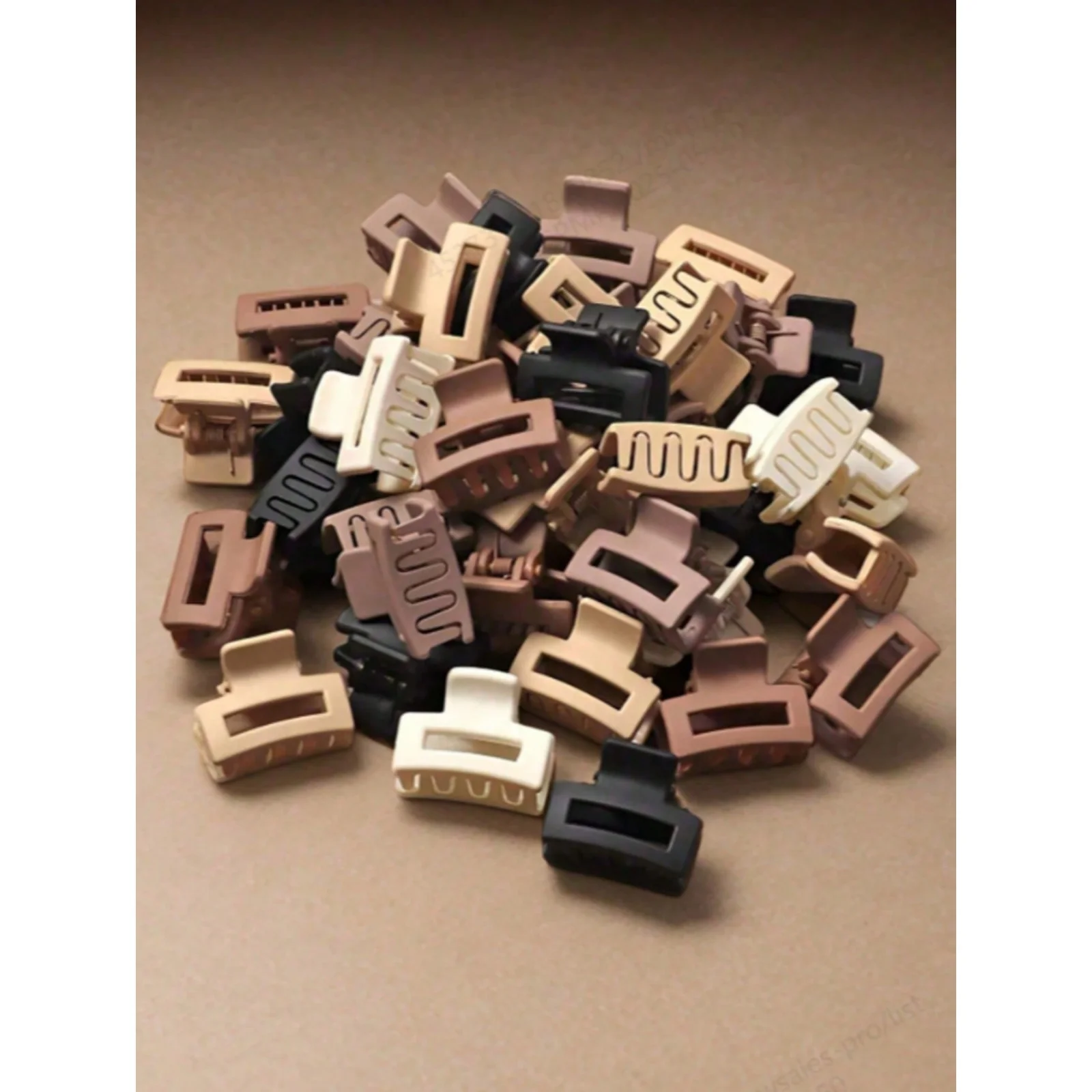 lot de 10 30 mini pinces crabes pour cheveux couleurs nudes et neutres