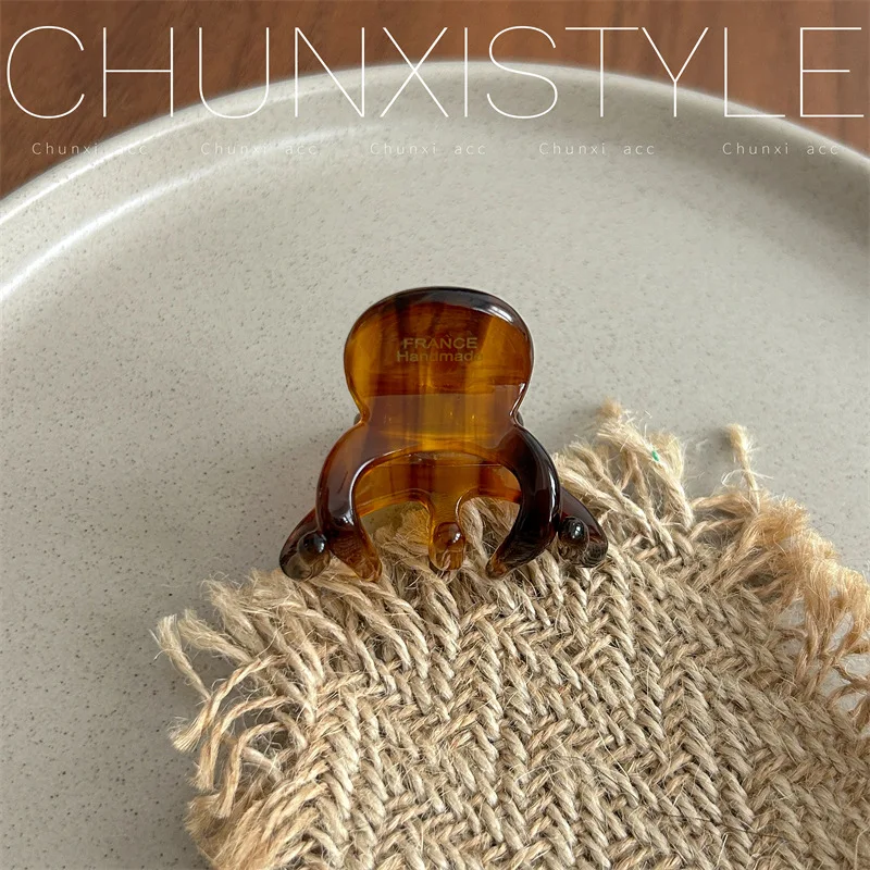 petite pince à cheveux en acétate de haute qualité style parisien