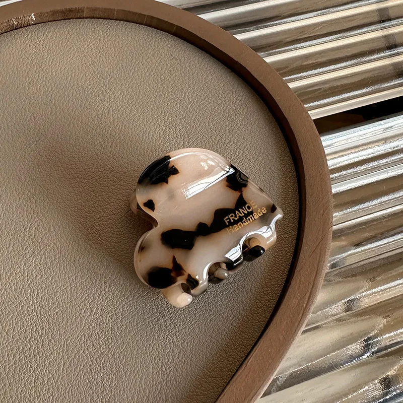 petite pince à cheveux en acétate de haute qualité style parisien