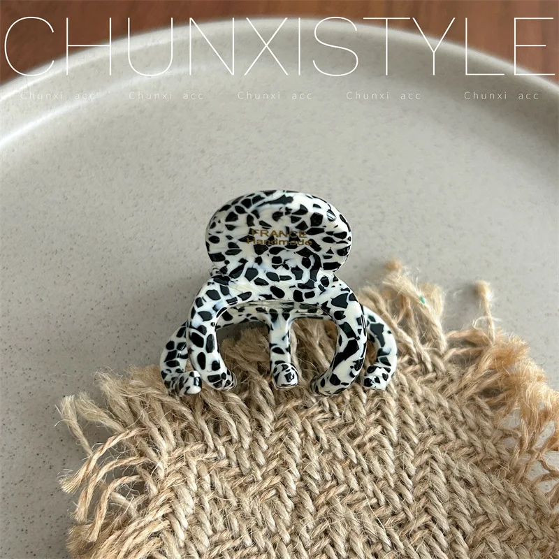 petite pince à cheveux en acétate de haute qualité style parisien