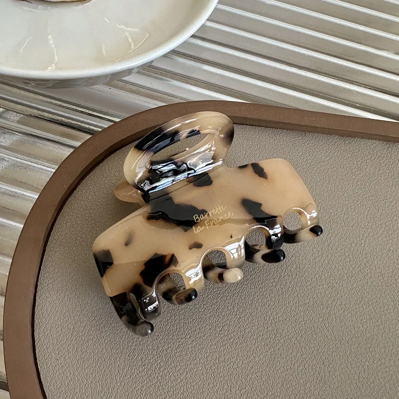 petite pince à cheveux en acétate de haute qualité style parisien