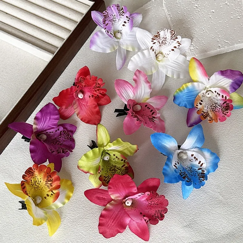 pince à cheveux fleur orchidée tropicale accessoire mariage plage