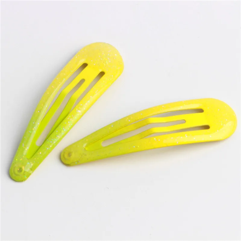 lot de 10 barrettes clic clac cheveux fille pinces dégradé de couleur