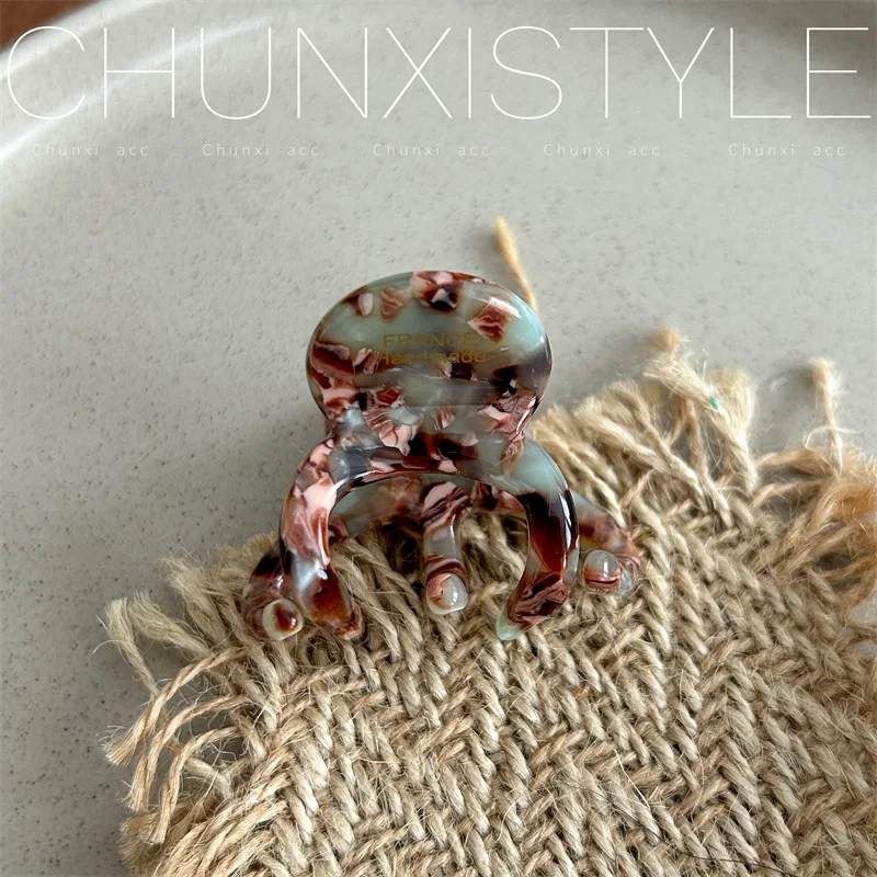 petite pince à cheveux en acétate de haute qualité style parisien