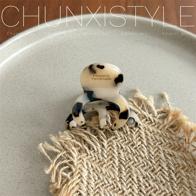 petite pince à cheveux en acétate de haute qualité style parisien