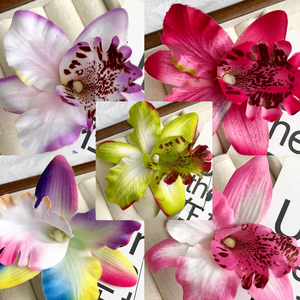 pince à cheveux fleur orchidée tropicale accessoire mariage plage