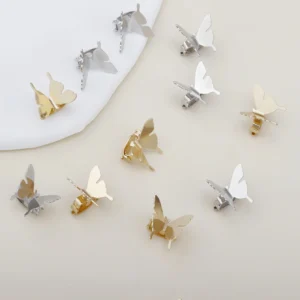 lot 6/12 mini pinces cheveux papillon en métal accessoire tresse y2k