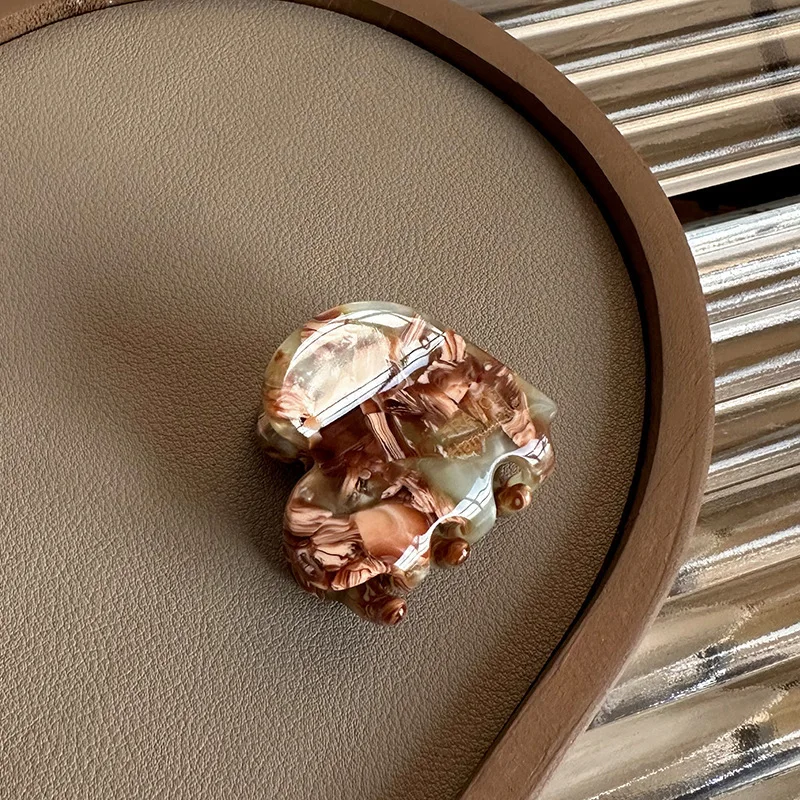 petite pince à cheveux en acétate de haute qualité style parisien