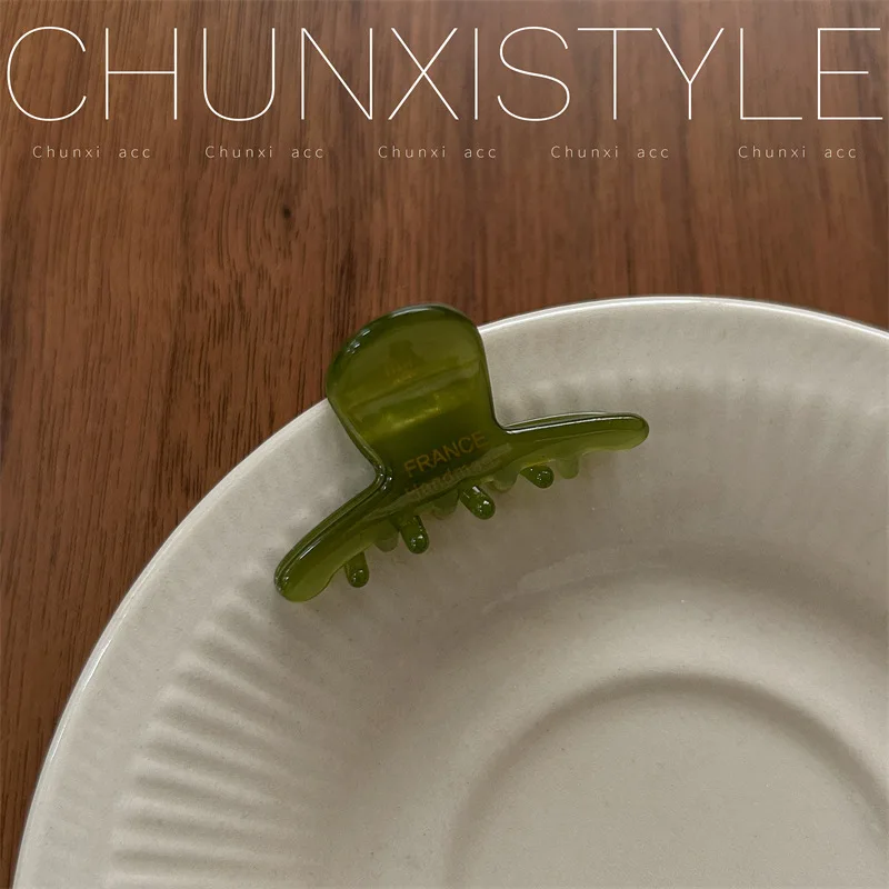 petite pince à cheveux en acétate de haute qualité style parisien