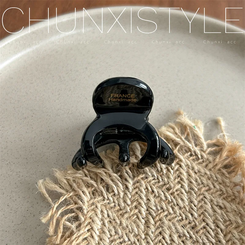 petite pince à cheveux en acétate de haute qualité style parisien