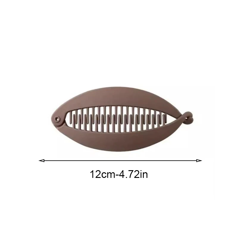 pince banane à cheveux mate lot de 1/3 barrette verticale anti glisse